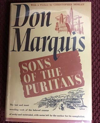 Item #3080 Sons of the Puritans. Don Marquis